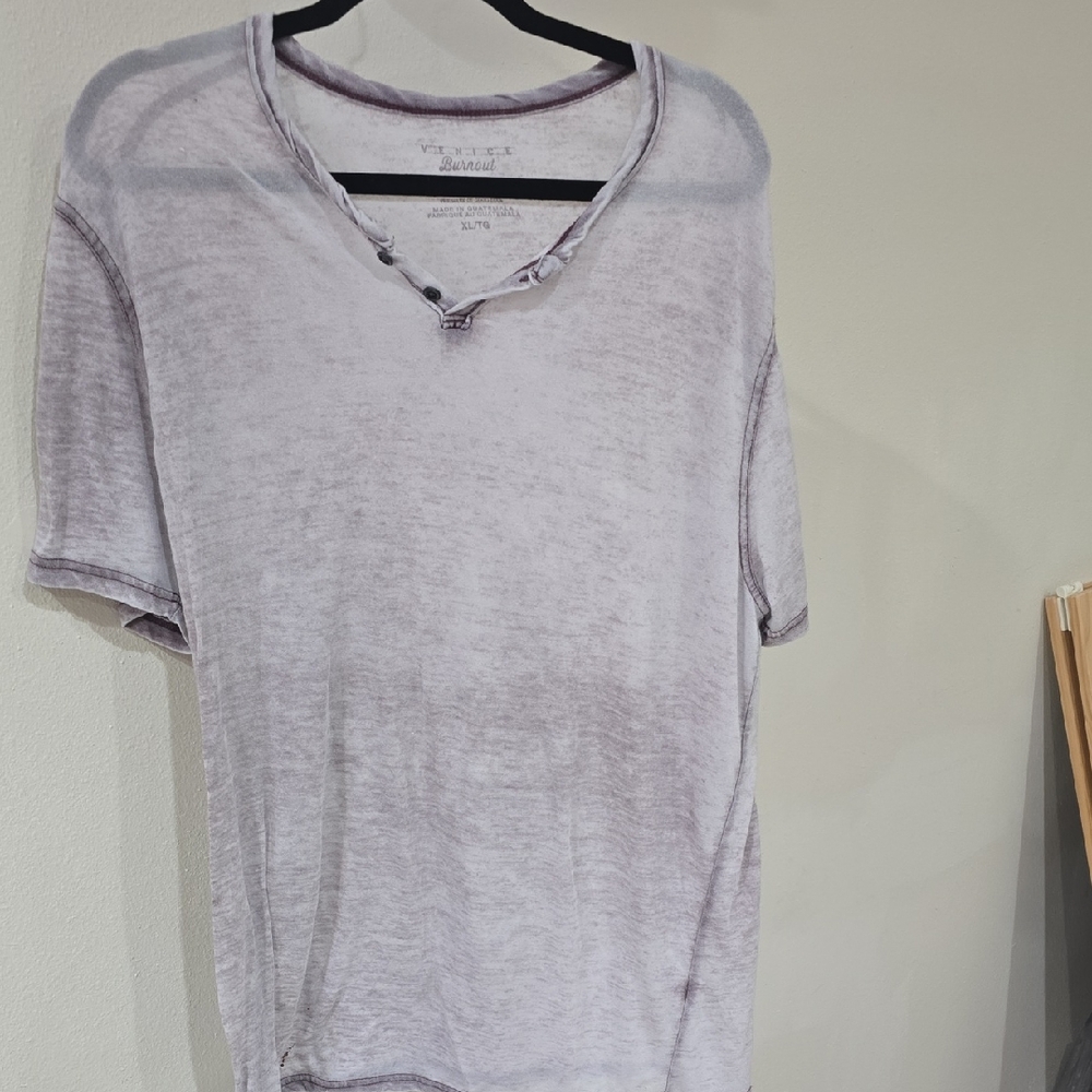 Lucky Brand Light Purple Short Sleeve Tee